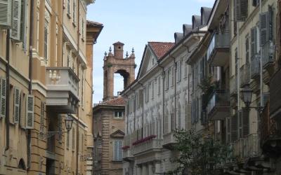 Vedere asupra orașului Casale Monferrato.